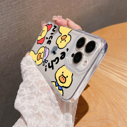 Cheerful Duck Squad Clear Silicon Cover