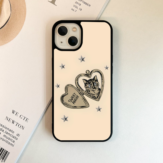 Locket Kitty Soul Glass Case