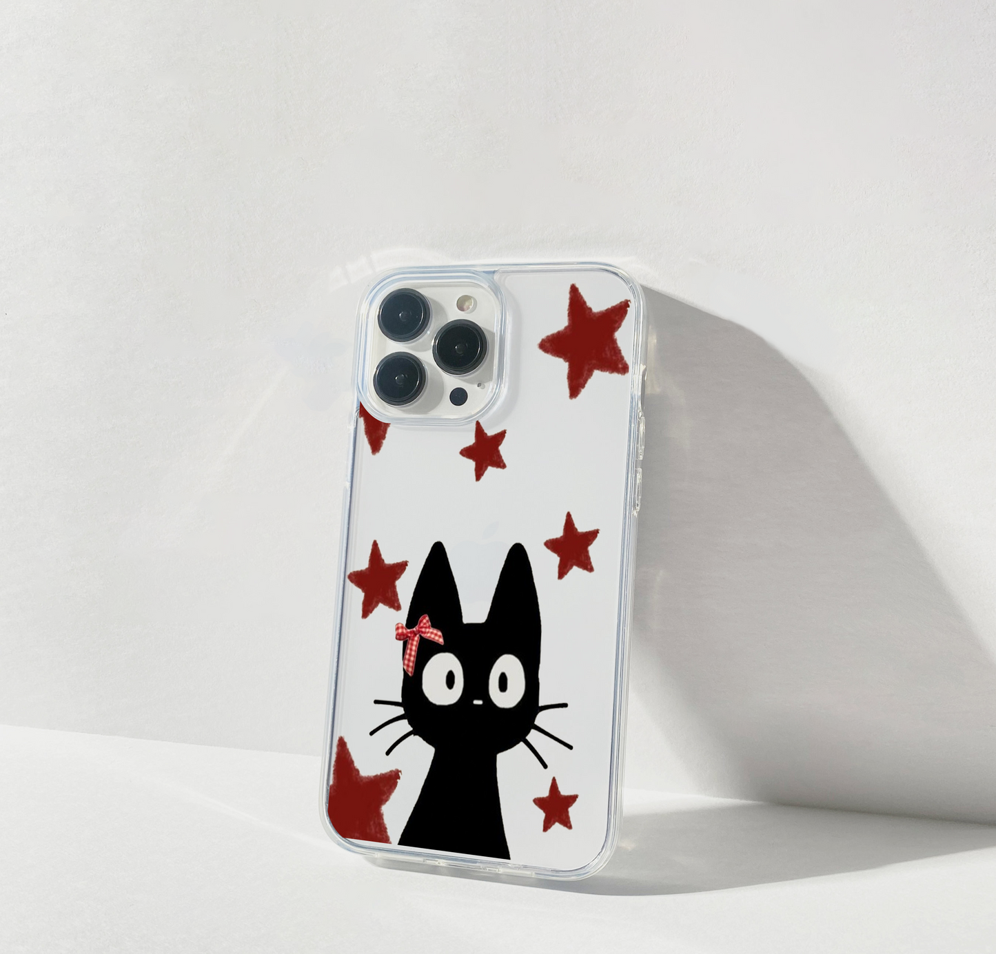 Starry Kitty Charm Clear Silicon Cover