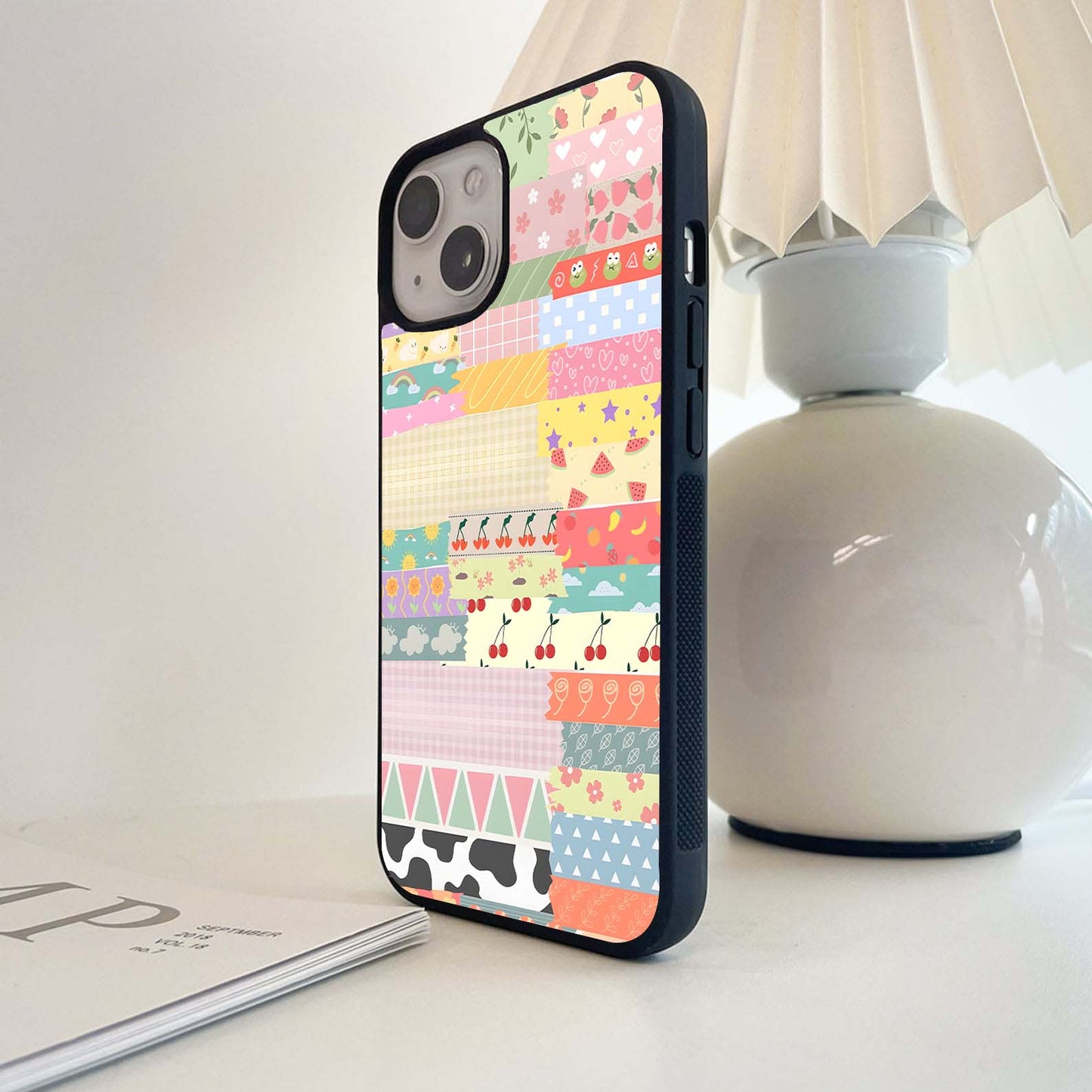 Pastel Patchwork Dreams Glass Case