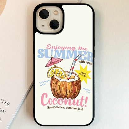 Coconut Summer Bliss Glass Case