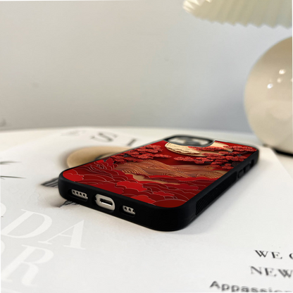 Crimson Moon Garden Glass Case