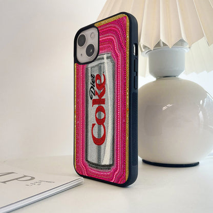 Diet Coke Crystal Glam Glass Case