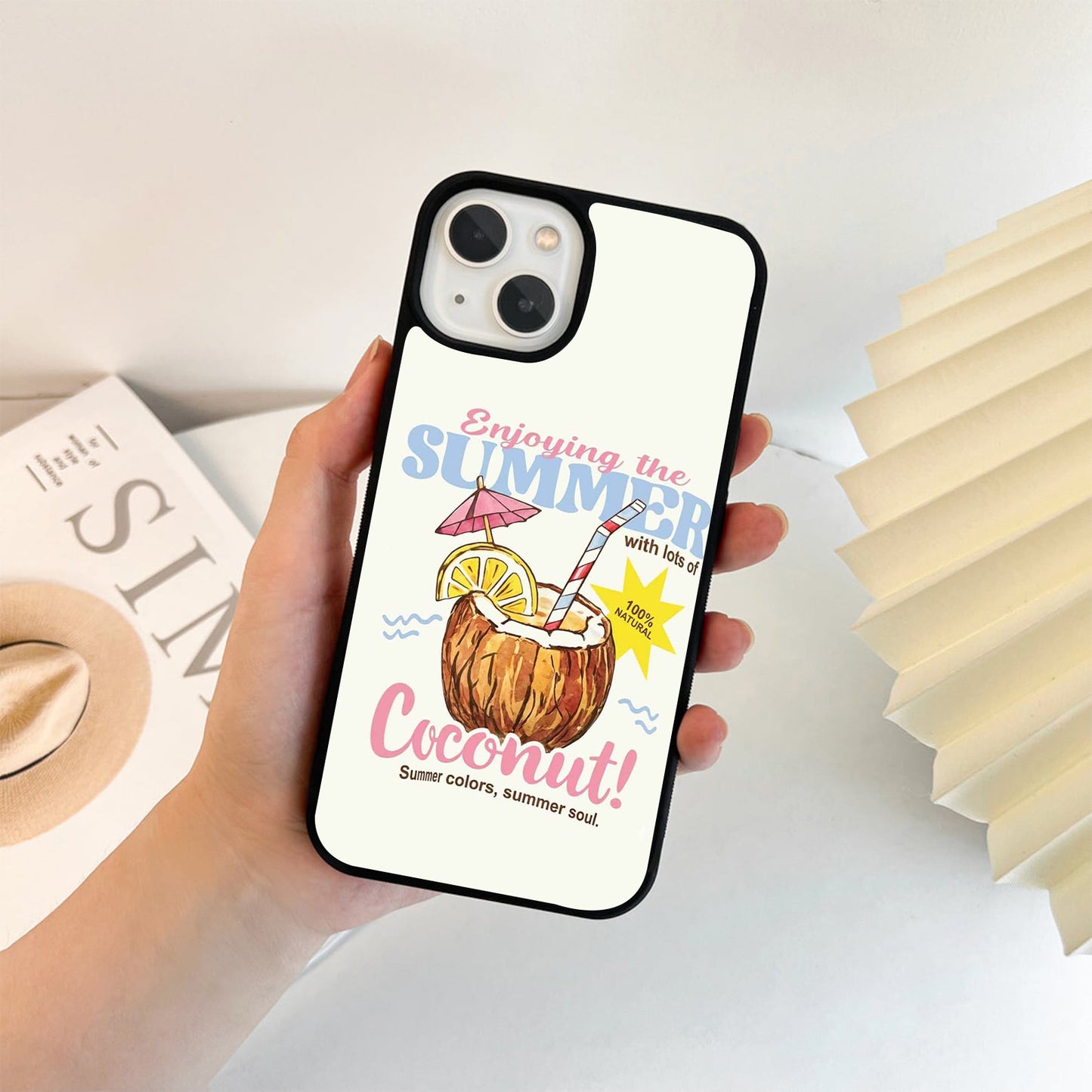 Coconut Summer Bliss Glass Case