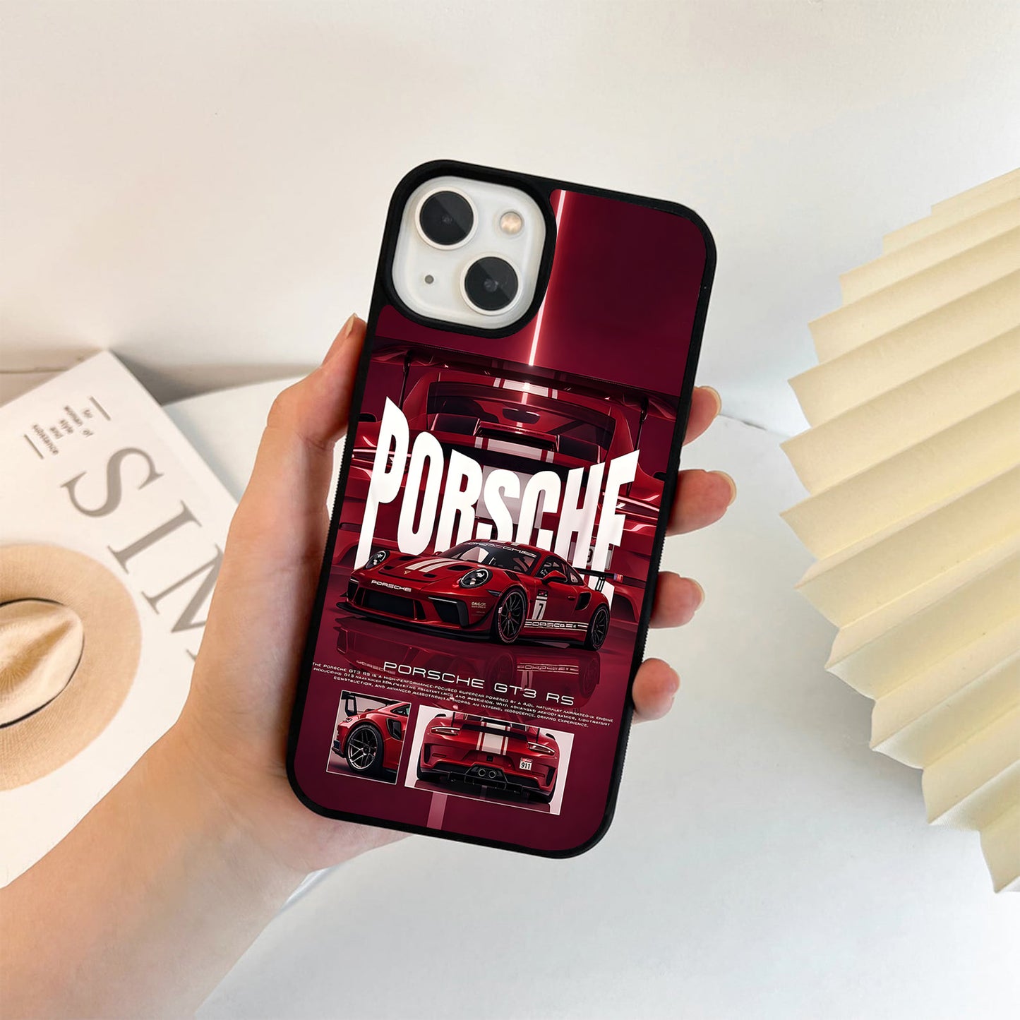 Porsche Crimson GT3 Glass Case