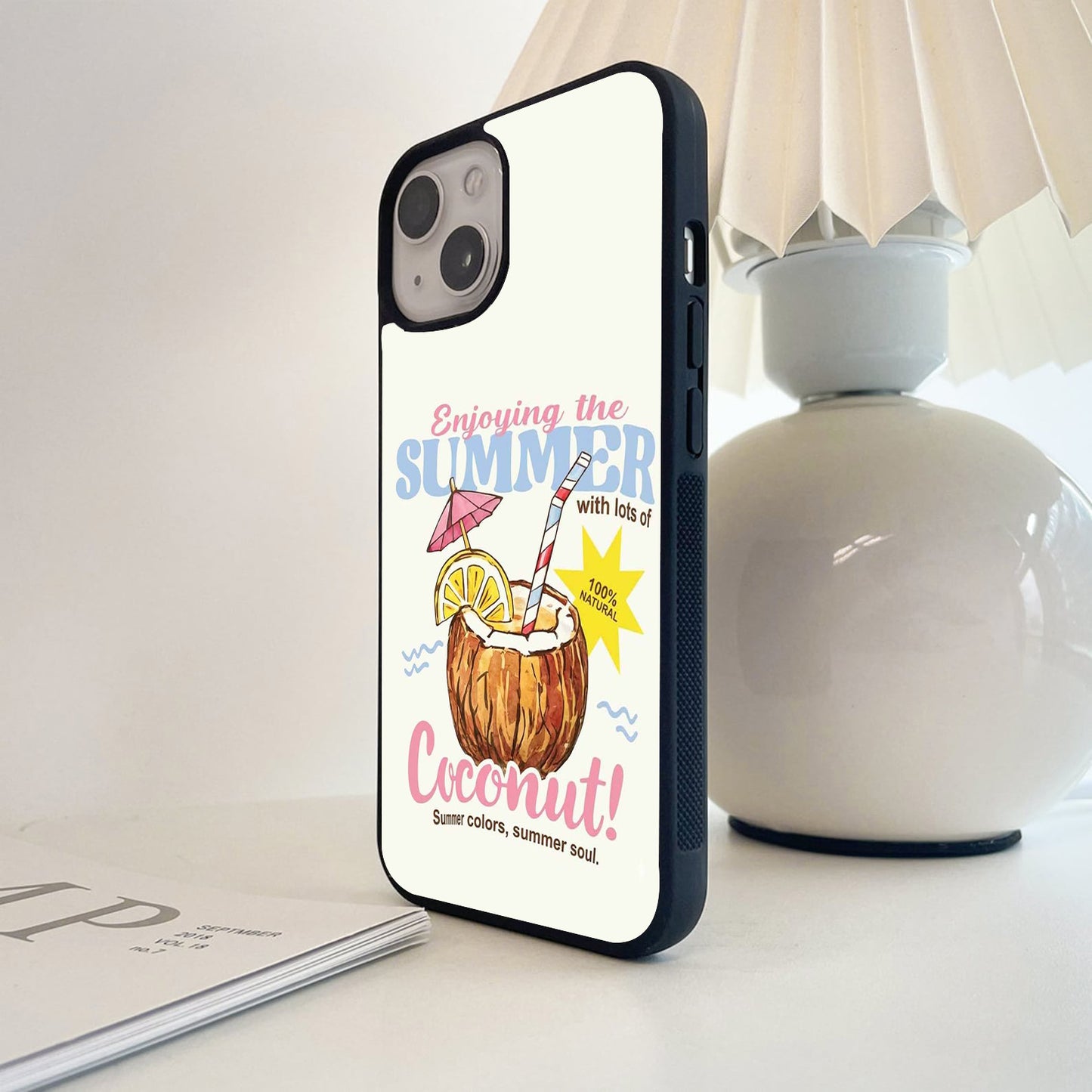 Coconut Summer Bliss Glass Case
