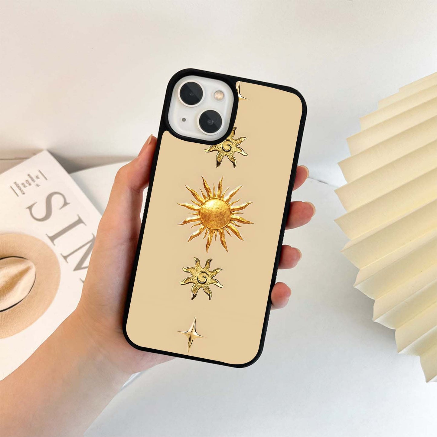 Celestial Gold Sunburst Glass Case