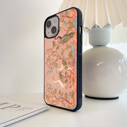 Blossom Bird Paradise Glass Case