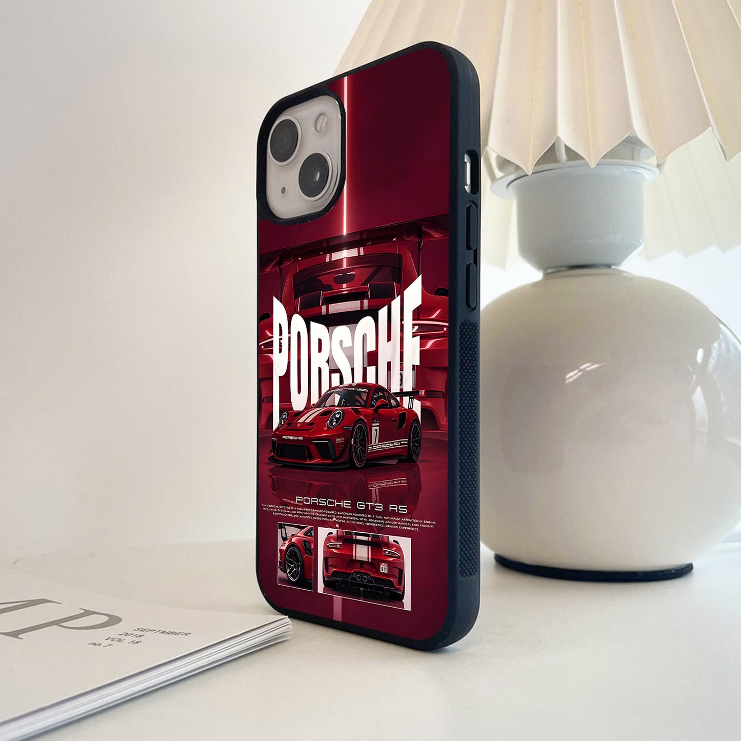Porsche Crimson GT3 Glass Case