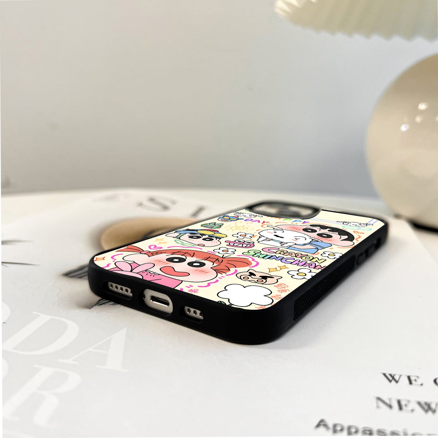 Happy Crayon Shinchan Glass Case