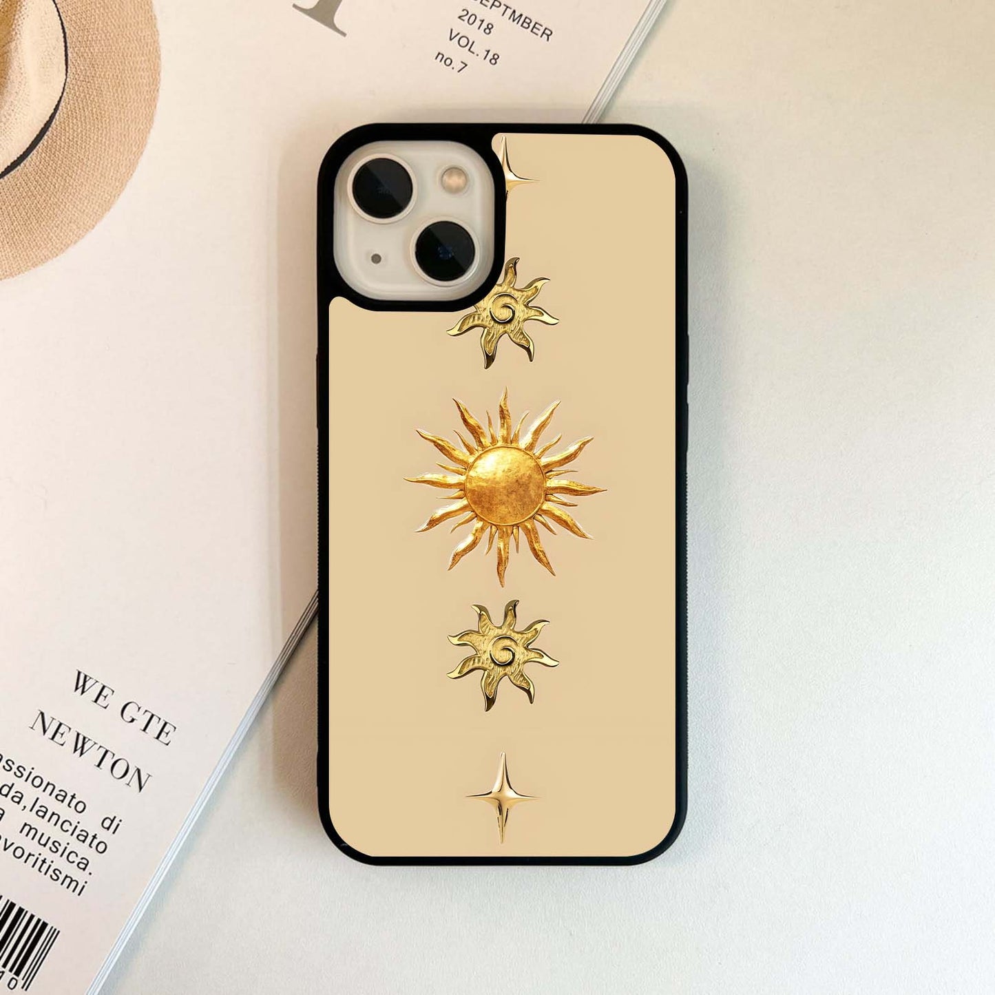 Celestial Gold Sunburst Glass Case