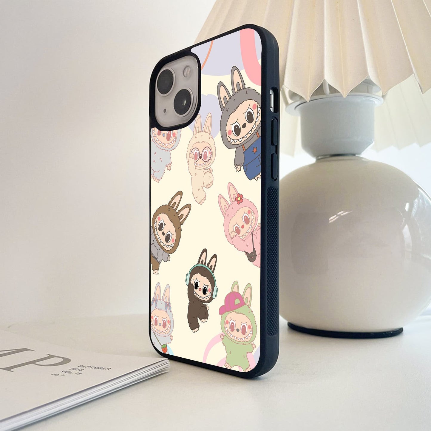 Labubu Patterns Glass Case