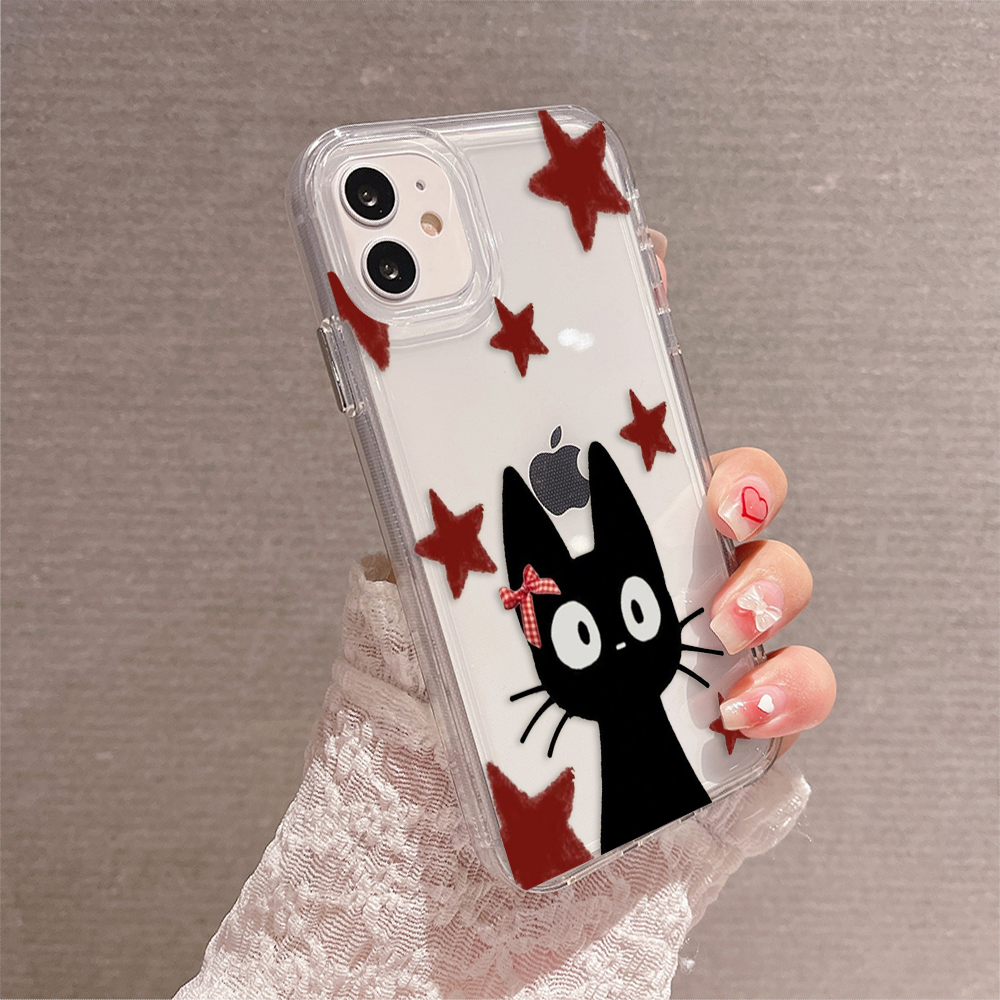 Starry Kitty Charm Clear Silicon Cover