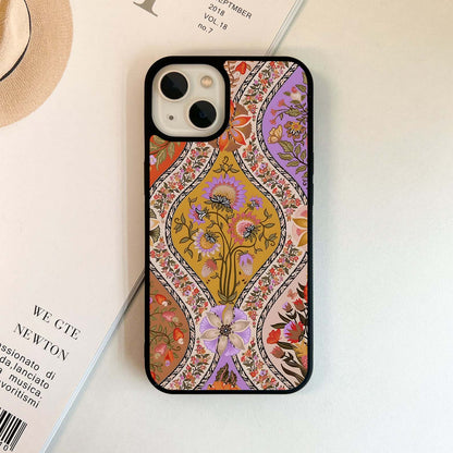 Royal Floral Tapestry Glass Case