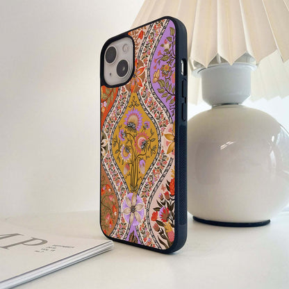 Royal Floral Tapestry Glass Case