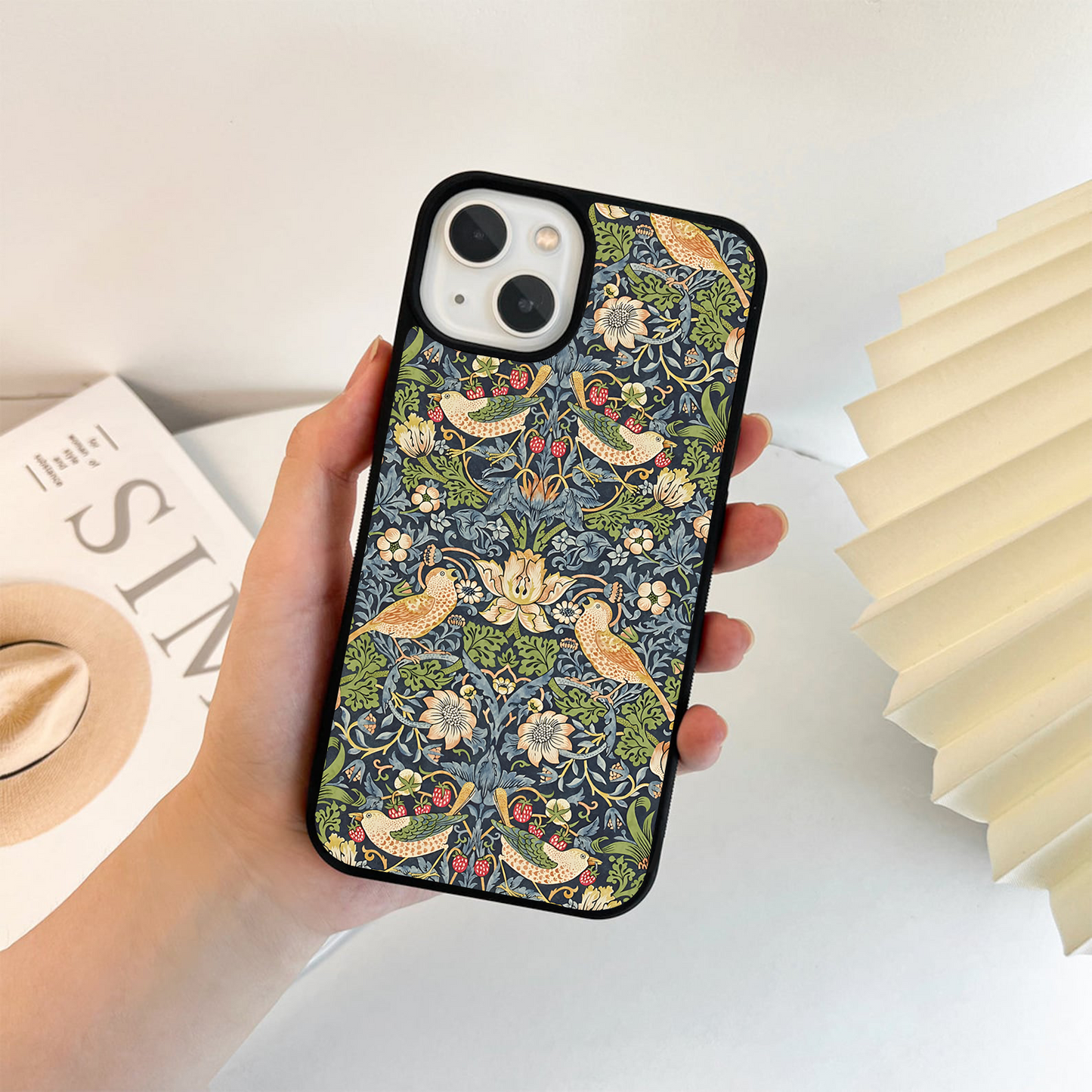 Enchanted Garden Birds Glass Case