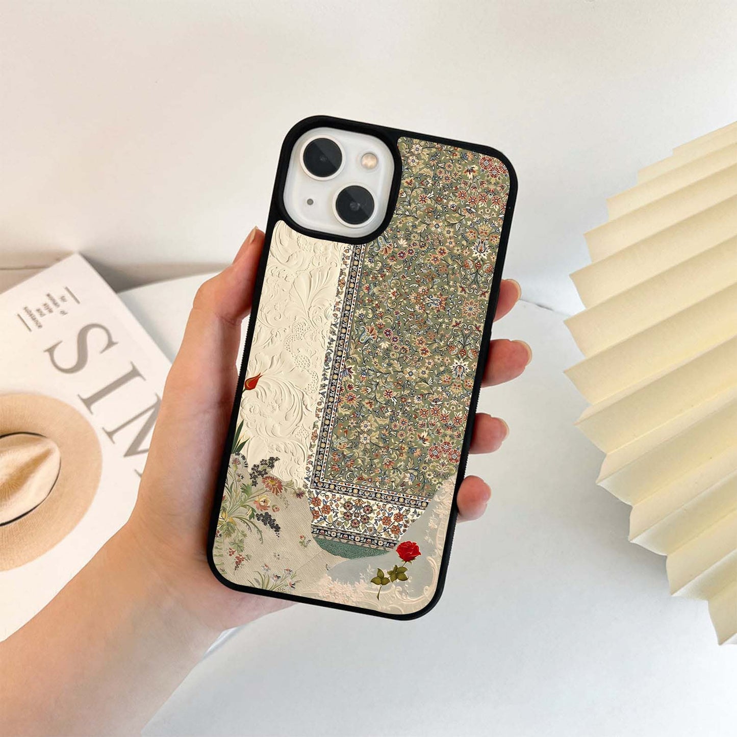 Heritage Textile Layers Glass Case