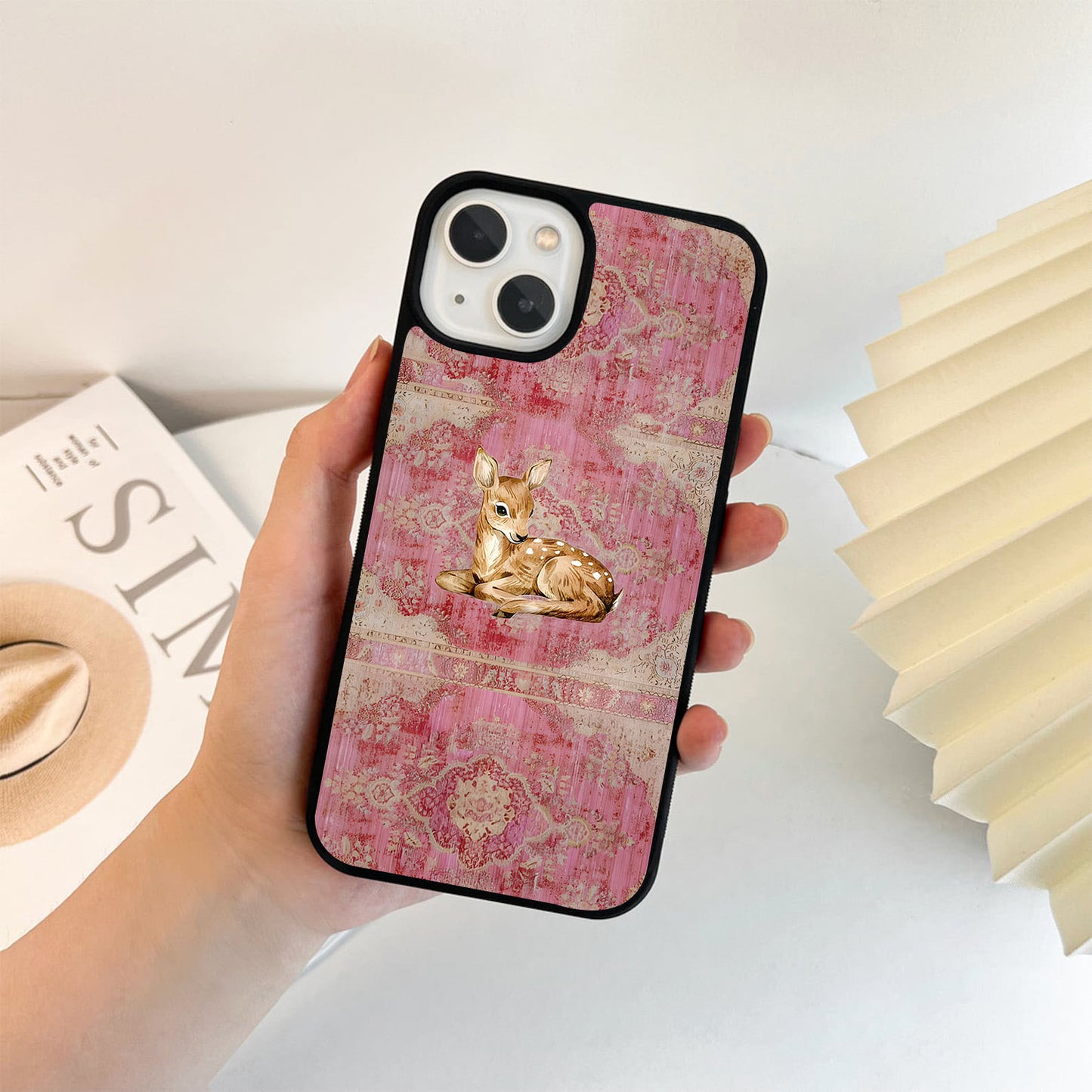 Blush Forest Friend Glass Case