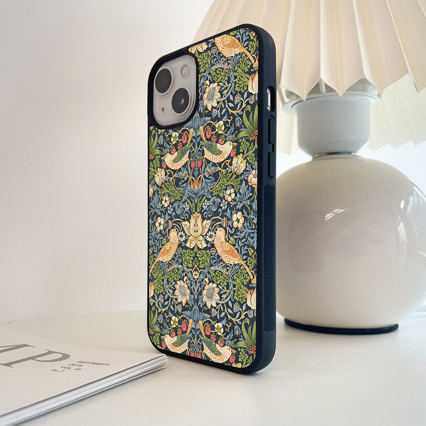 Enchanted Garden Birds Glass Case