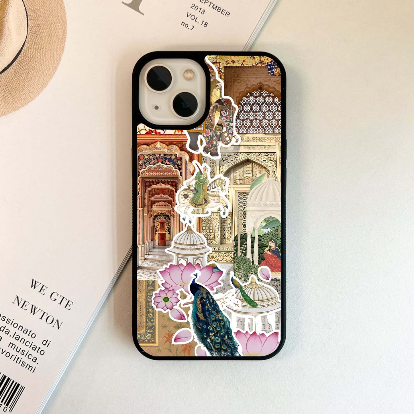 Indian Palace Imagery Glass Case