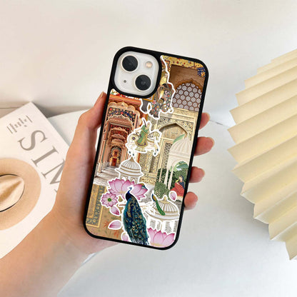 Indian Palace Imagery Glass Case