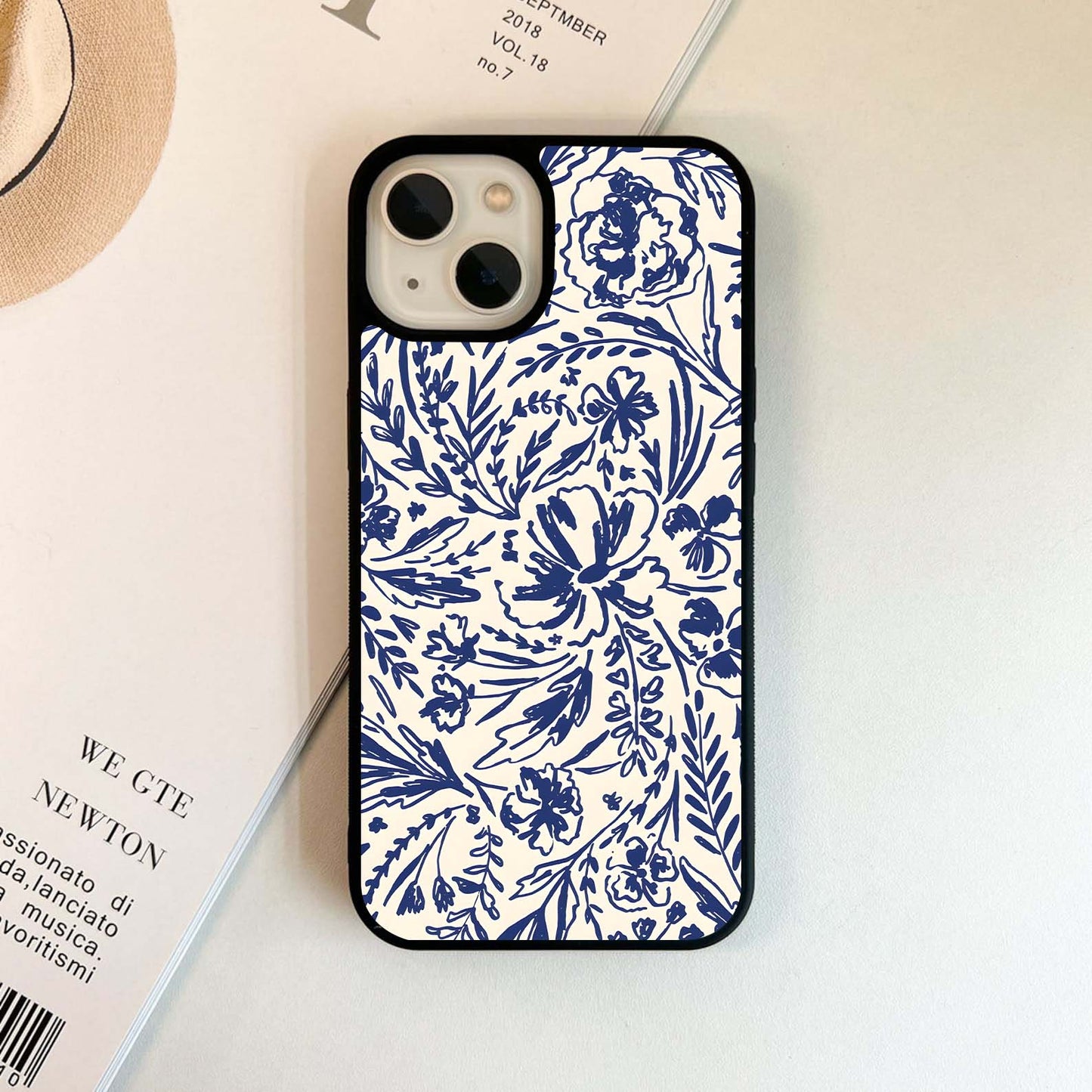 Indigo Garden Bloom Glass Case