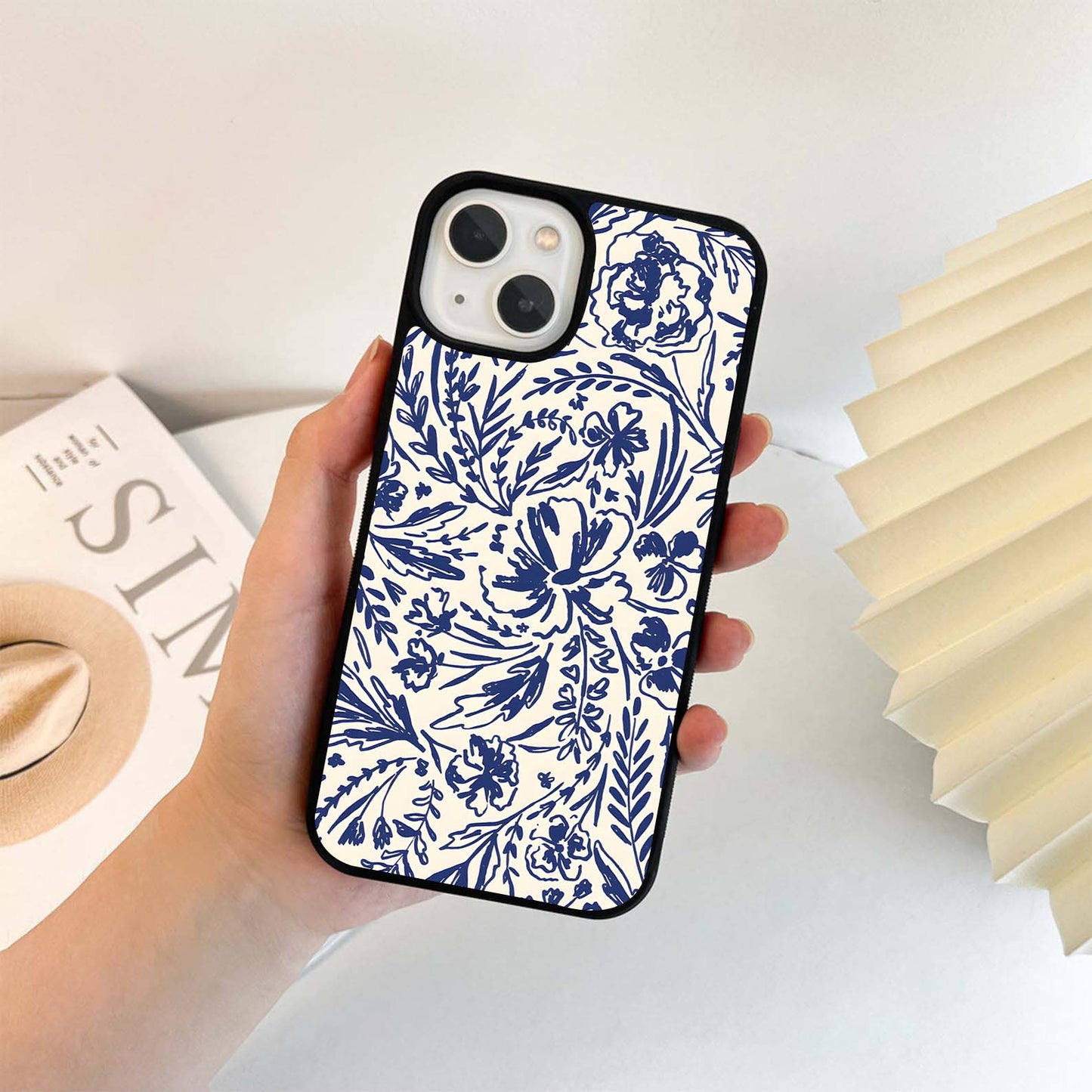 Indigo Garden Bloom Glass Case