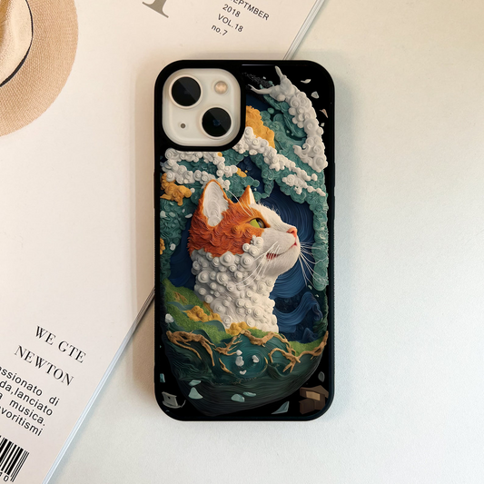 Aurora Cat Dreams Glass Case