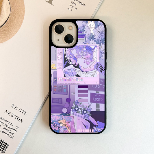 Lonely Pixel Frame Glass Case