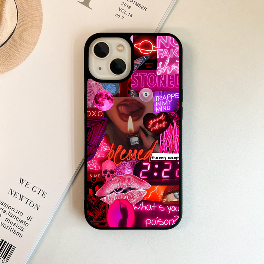 Neon Rebel Vibe Glass Case