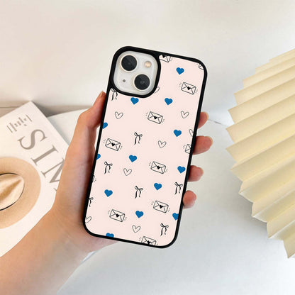 Love Letters & Hearts Glass Case