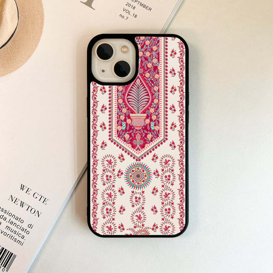 Intricate Traditional Floral Pattern Glass Case