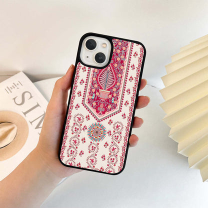 Intricate Traditional Floral Pattern Glass Case