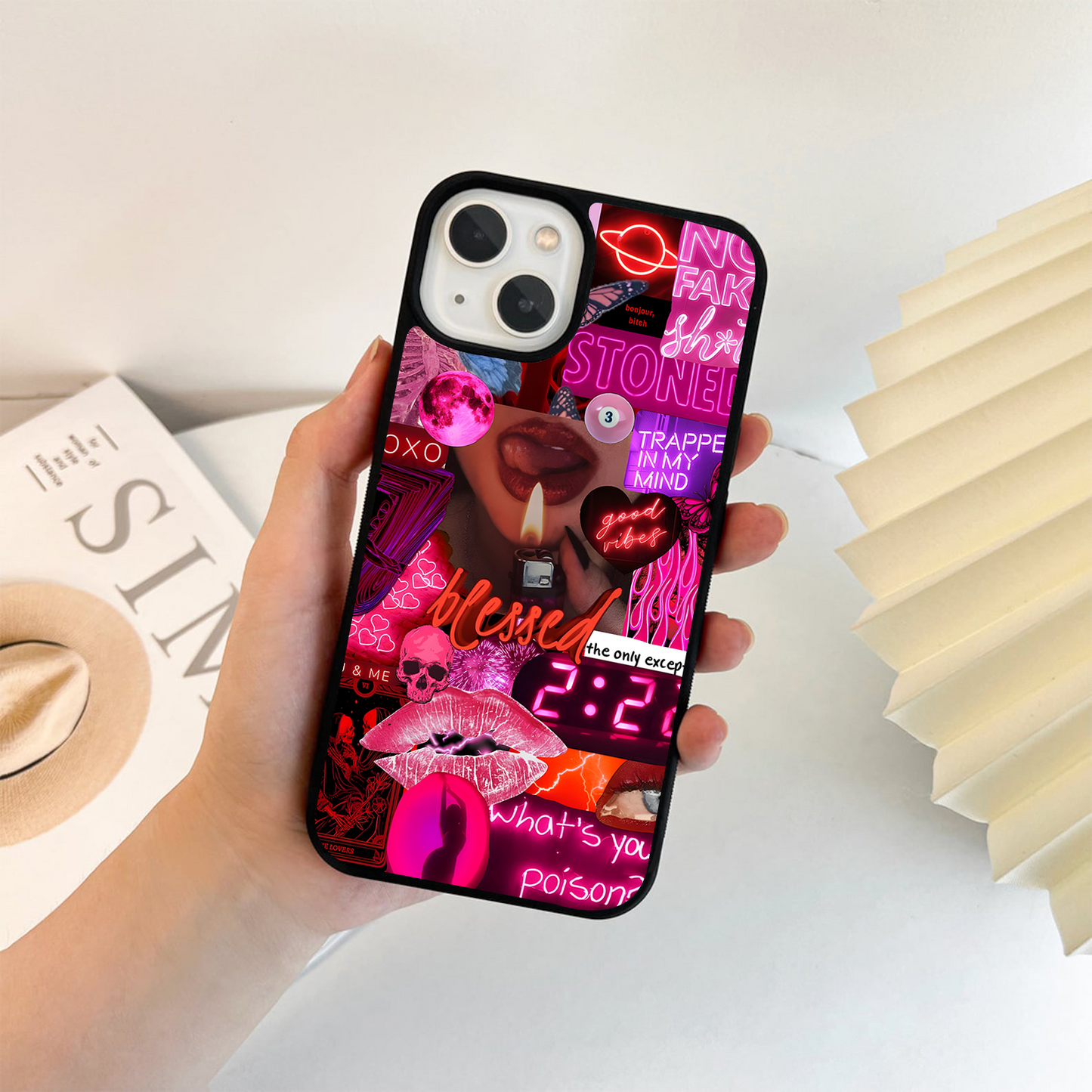 Neon Rebel Vibe Glass Case