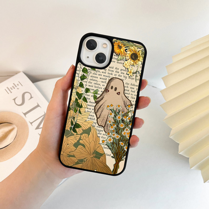Cute Ghost Garden Glass Case