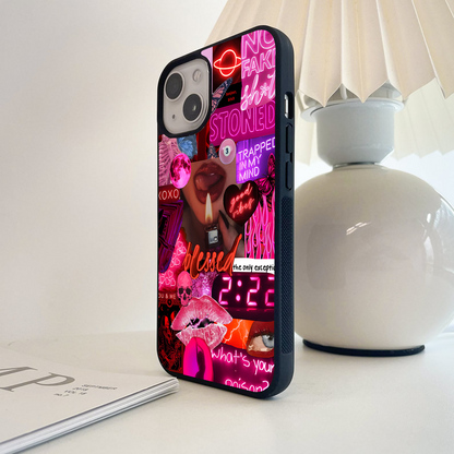 Neon Rebel Vibe Glass Case