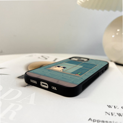 Window Rain Mood Glass Case