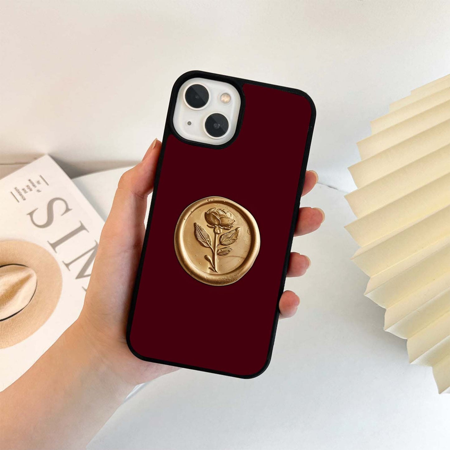 Royal Rose Emblem Glass Case