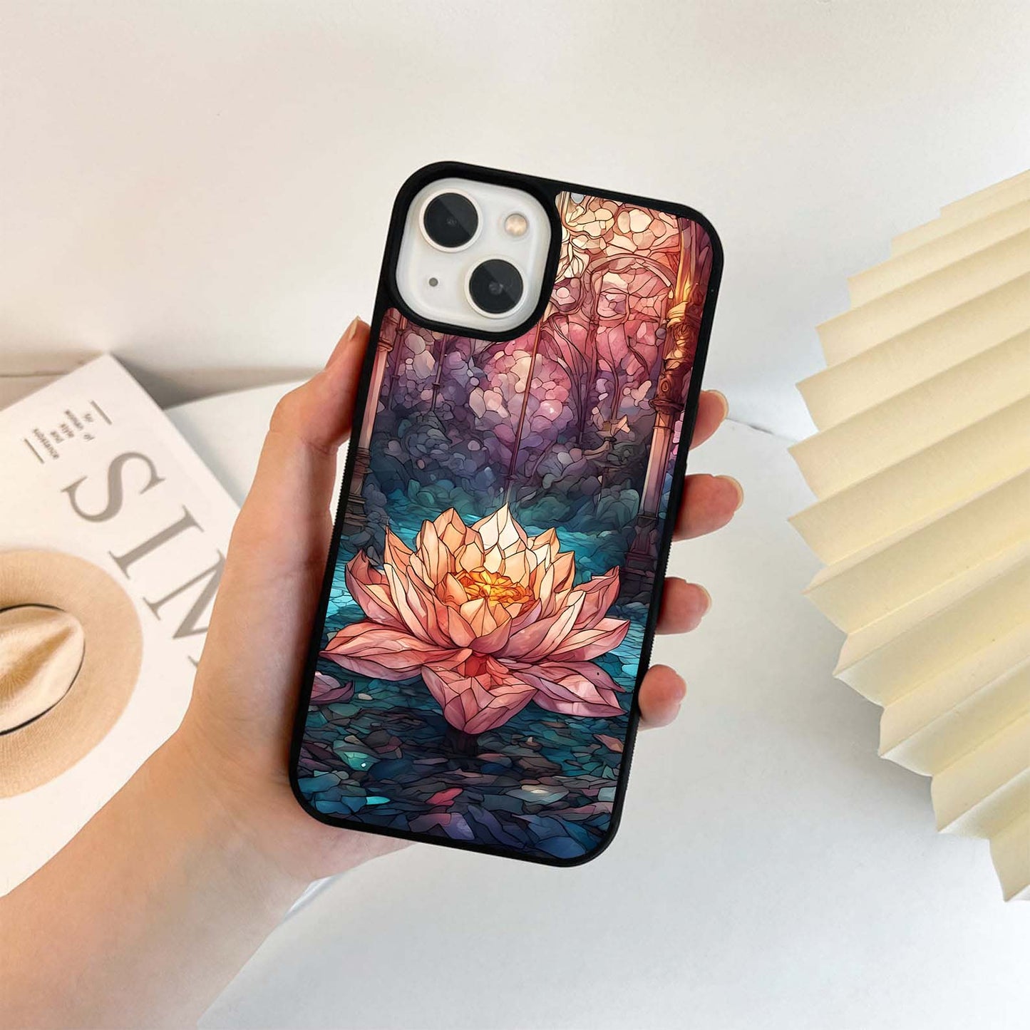 Lotus Cathedral  Glass Case