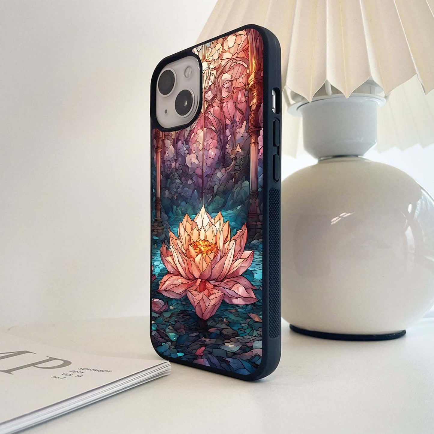 Lotus Cathedral  Glass Case