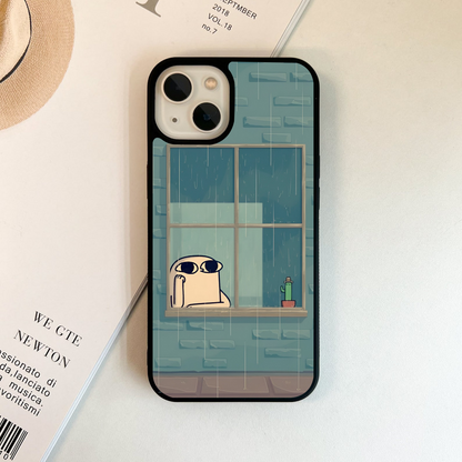Window Rain Mood Glass Case