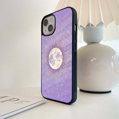 Lavender Cosmic Glow Glass Case