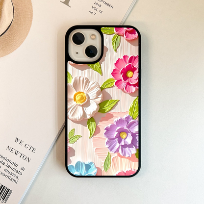 Layered Bloom Fantasy Glass Case