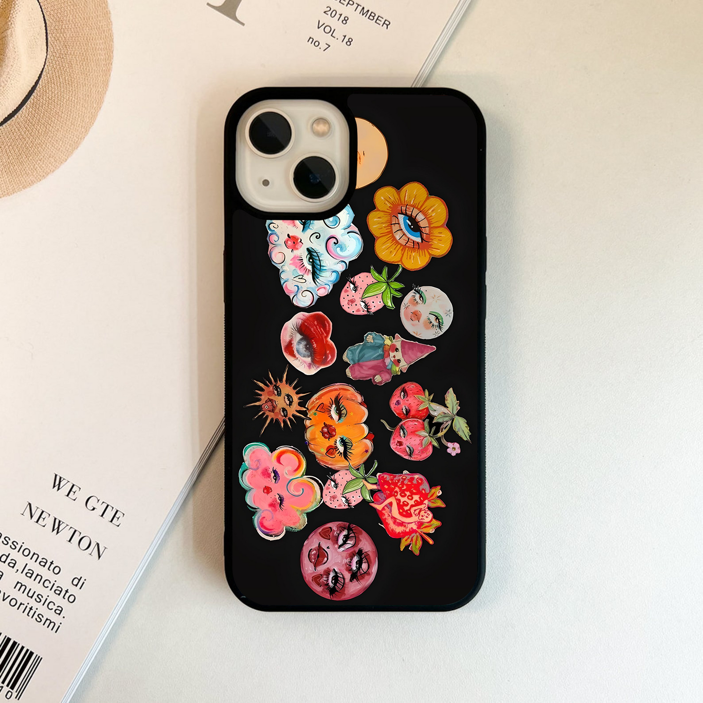 Funky Fruit Face Glass Case