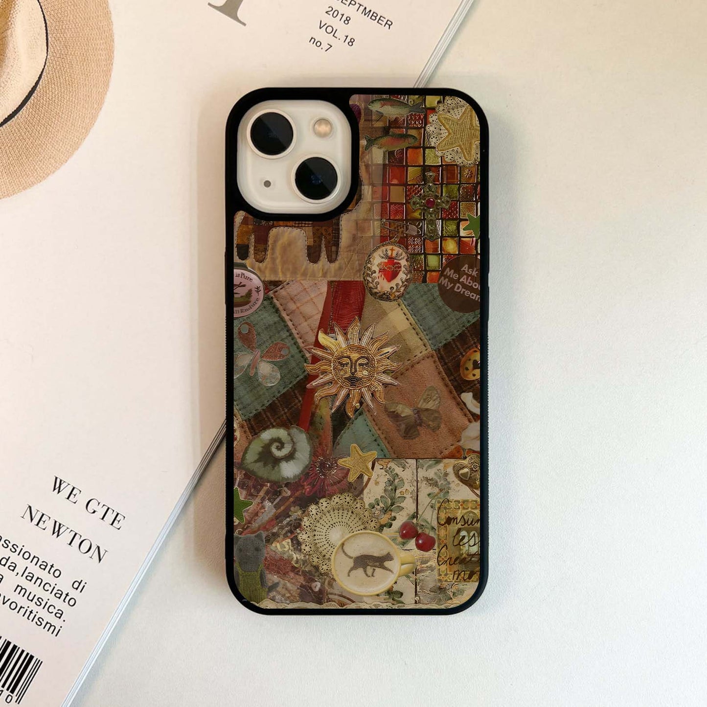 Rustic Cosmic Charm Glass Case