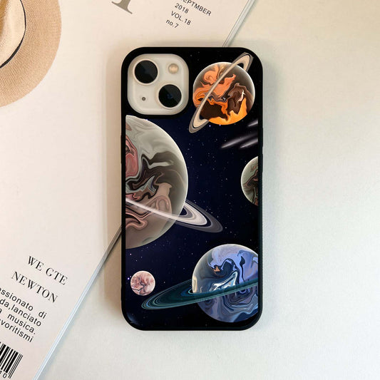 Marbled Planetscape Glass Case