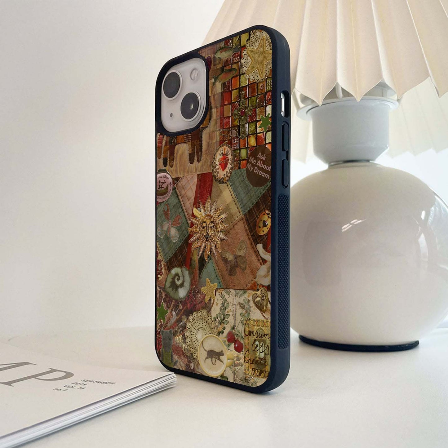 Rustic Cosmic Charm Glass Case