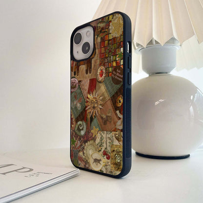 Rustic Cosmic Charm Glass Case