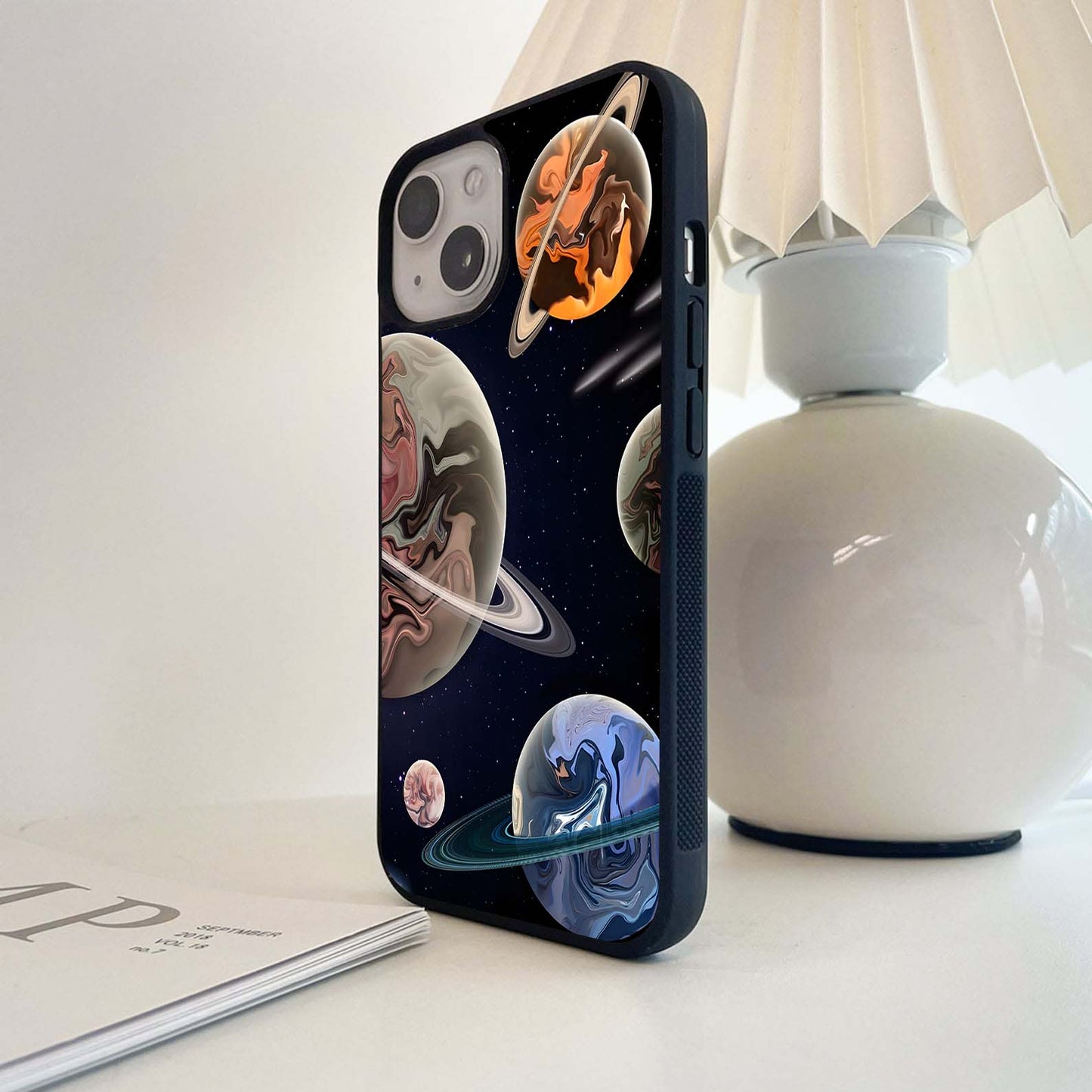 Marbled Planetscape Glass Case