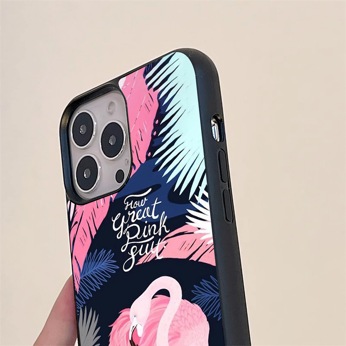 Flamingo Glass Case